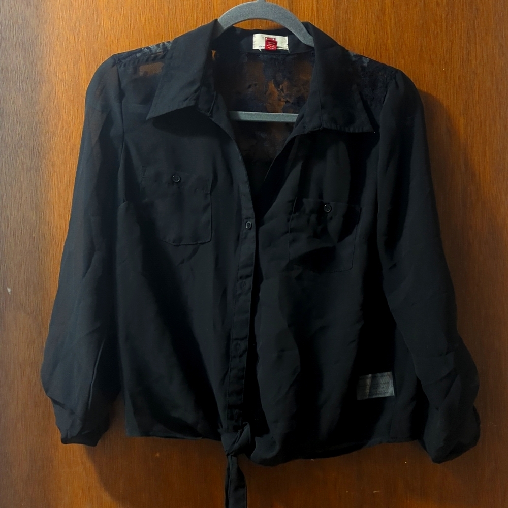 Black see through top - Size L (11/13)